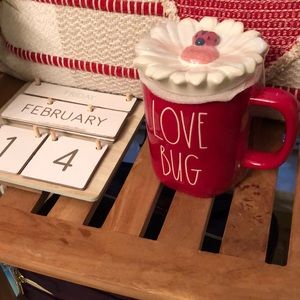 NWT Rae Dunn ceramic mug with lid
